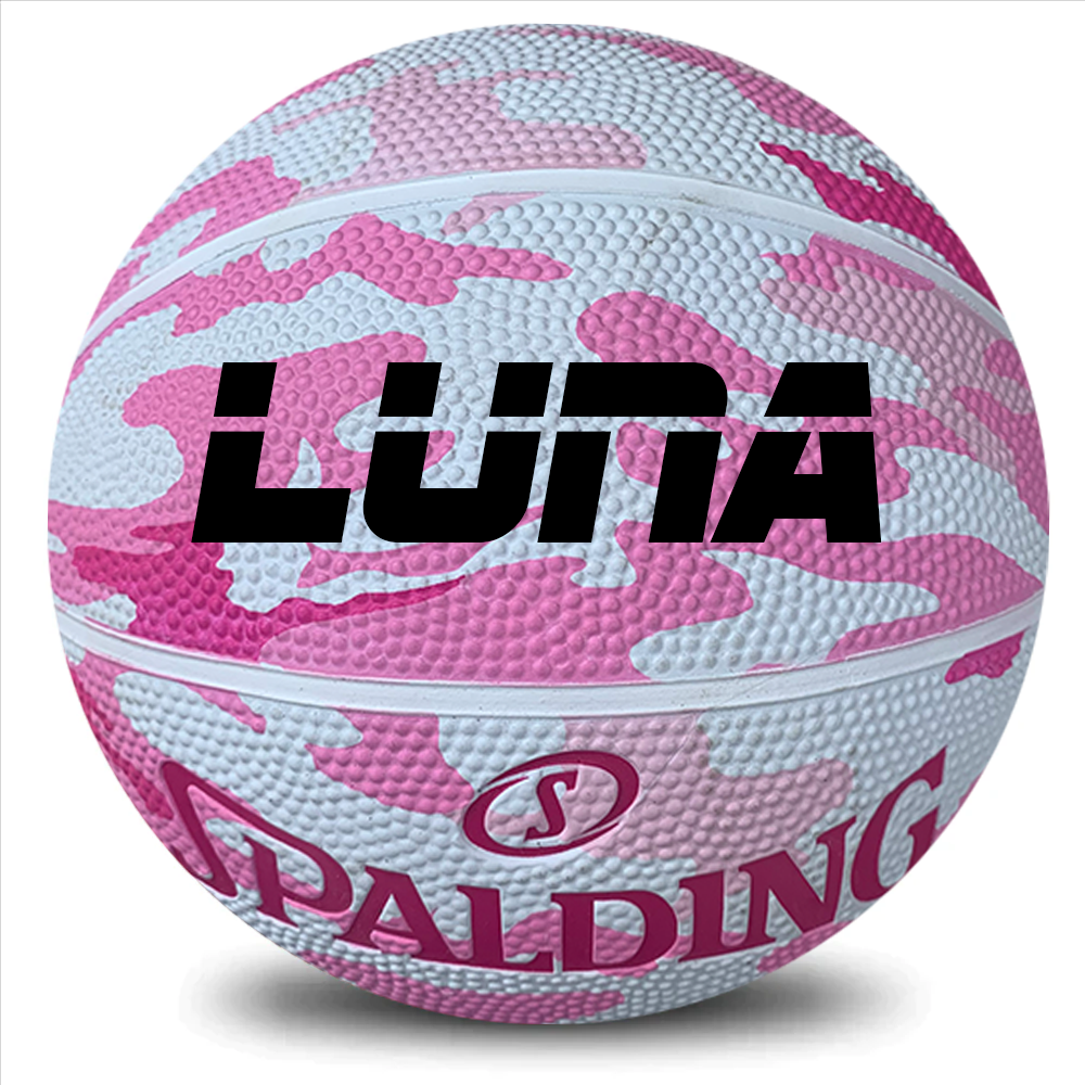 Personalised Mini Pink Spalding Basketball (Size 3)