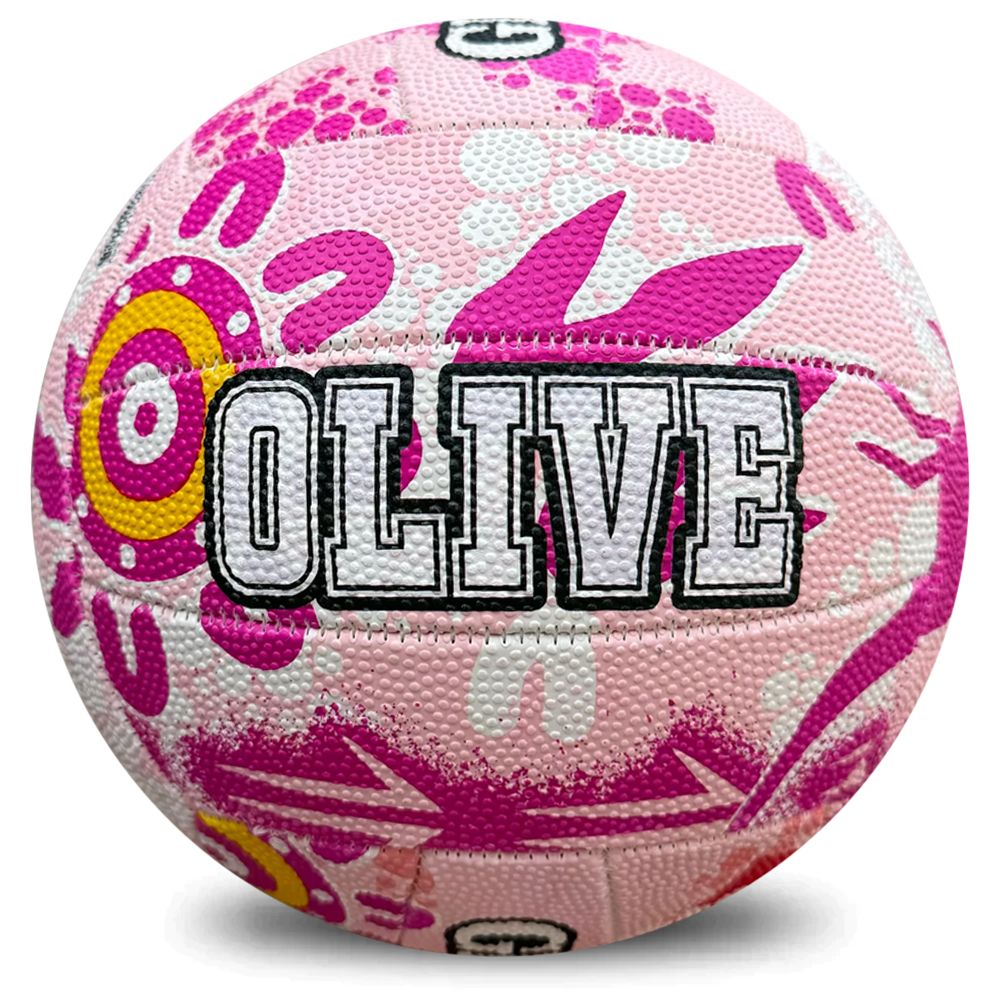Personalised 2024 Indigenous First Nations Supporter Pink Netball (SIZE 5)