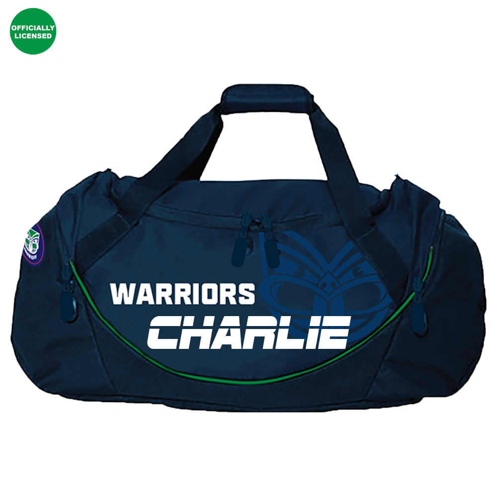 Personalised New Zealand Warriors Official NRL Sports Bag