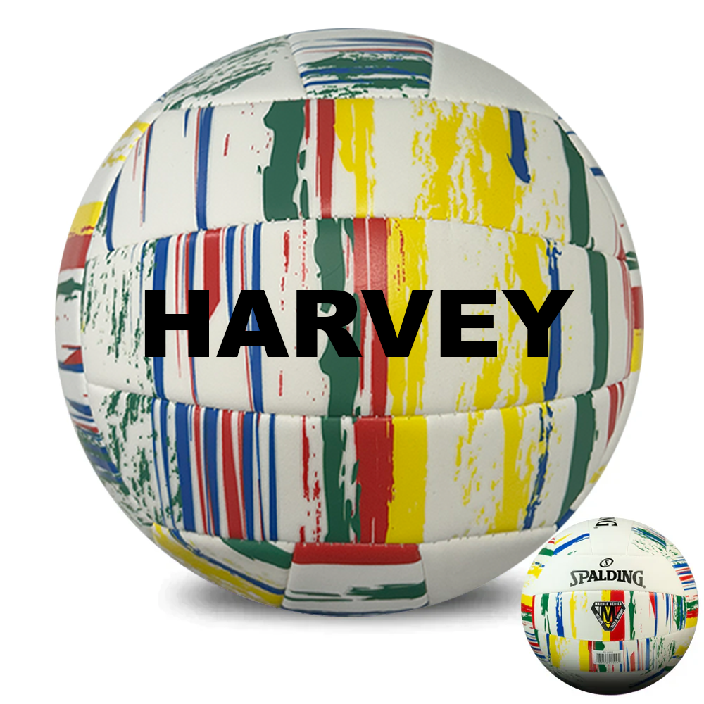 Personalised Spalding White Marble Volleyball (Size 5)