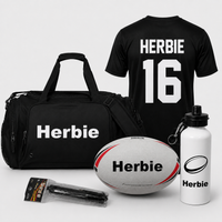 Load image into Gallery viewer, Personalised Ultimate White Steeden Rugby League Pack (Size 5)

