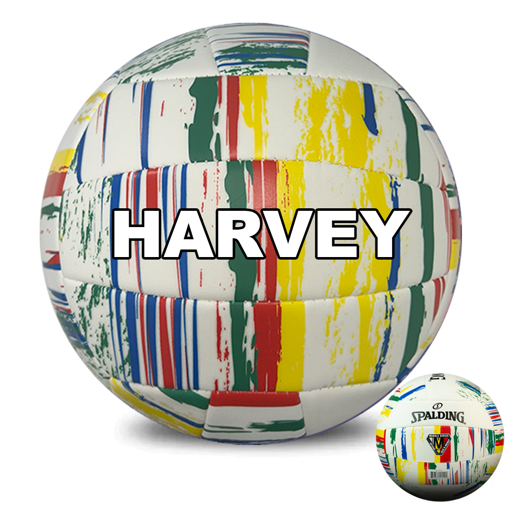 Personalised Spalding White Marble Volleyball (Size 5)