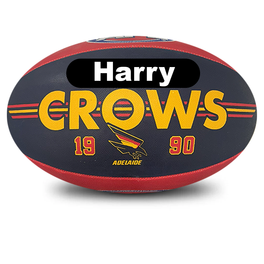 Personalised AFL Official Adelaide Crows Club Football (Size 5)