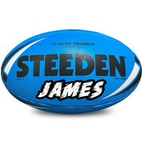 Load image into Gallery viewer, Personalised Blue Steeden Rugby League (Size 5)
