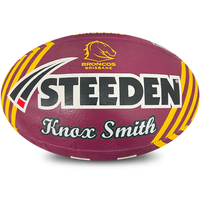 Load image into Gallery viewer, Personalised Brisbane Broncos Official NRL Ball (Size 5) - 4 Day Dispatch
