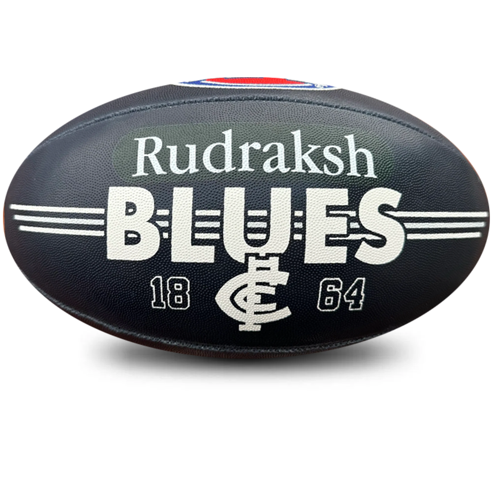 Personalised AFL Official Carlton FC Blues Club Football (Size 5)