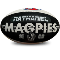 Load image into Gallery viewer, Personalised AFL Official Collingwood Magpies Club Football (Size 5)
