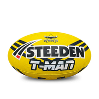Load image into Gallery viewer, Personalised North Qld Cowboys Official NRL Ball (11inch mini ball)
