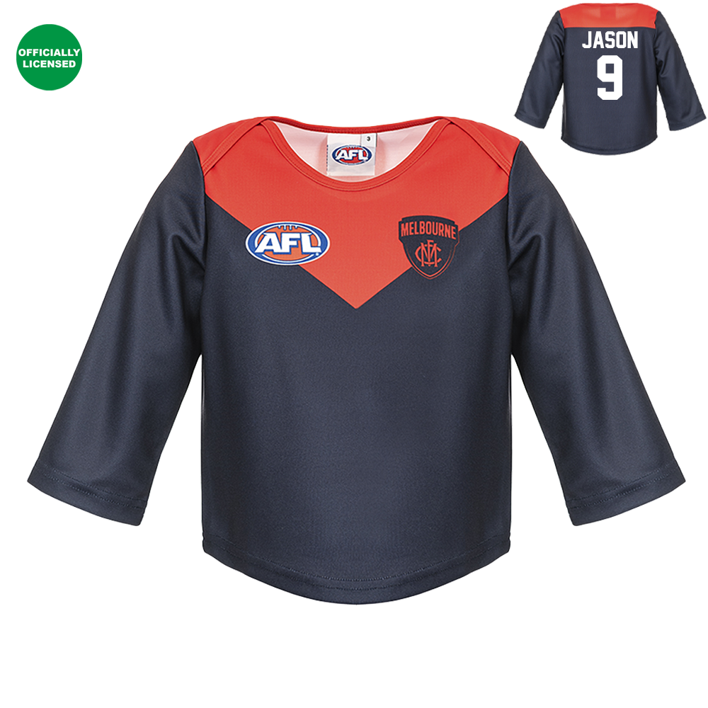 Personalised Melbourne Demons AFL Toddler Guernsey