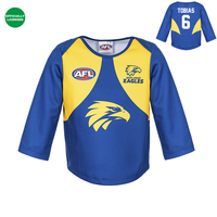 Load image into Gallery viewer, Personalised West Coast Eagles AFL Toddler Guernsey
