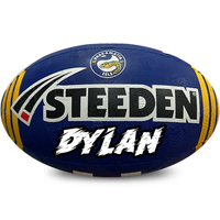 Load image into Gallery viewer, Personalised Limited Edition Parramatta Eels Official NRL Ball (Size 5)
