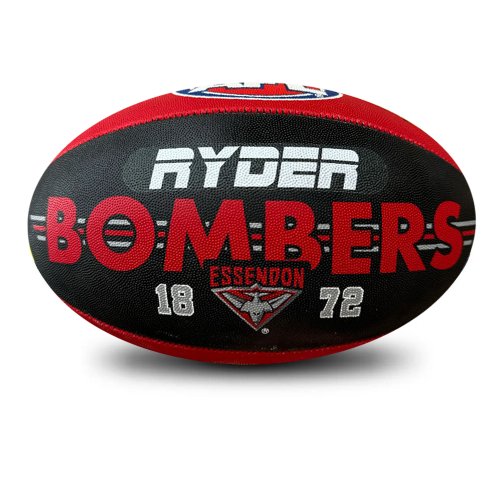Personalised AFL Official Essendon Bombers Club Football (Size 5)
