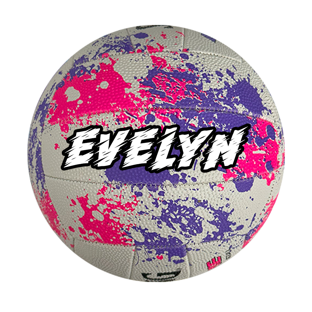 Personalised Spalding Extreme Pink/Purple Netball (SIZE 5)