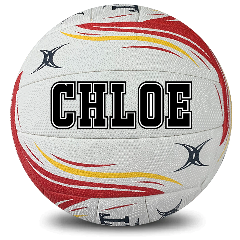 Personalised Gilbert Flare Match Netball (SIZE 5)