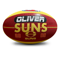 Load image into Gallery viewer, Personalised AFL Official Gold Coast Suns Club Football (Size 5)
