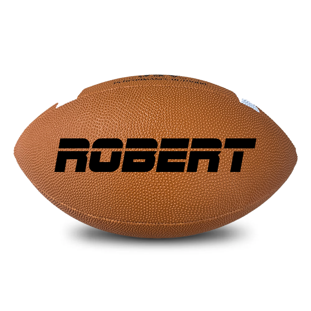 Personalised Spalding Gridiron Rubber Ball (Size 5)