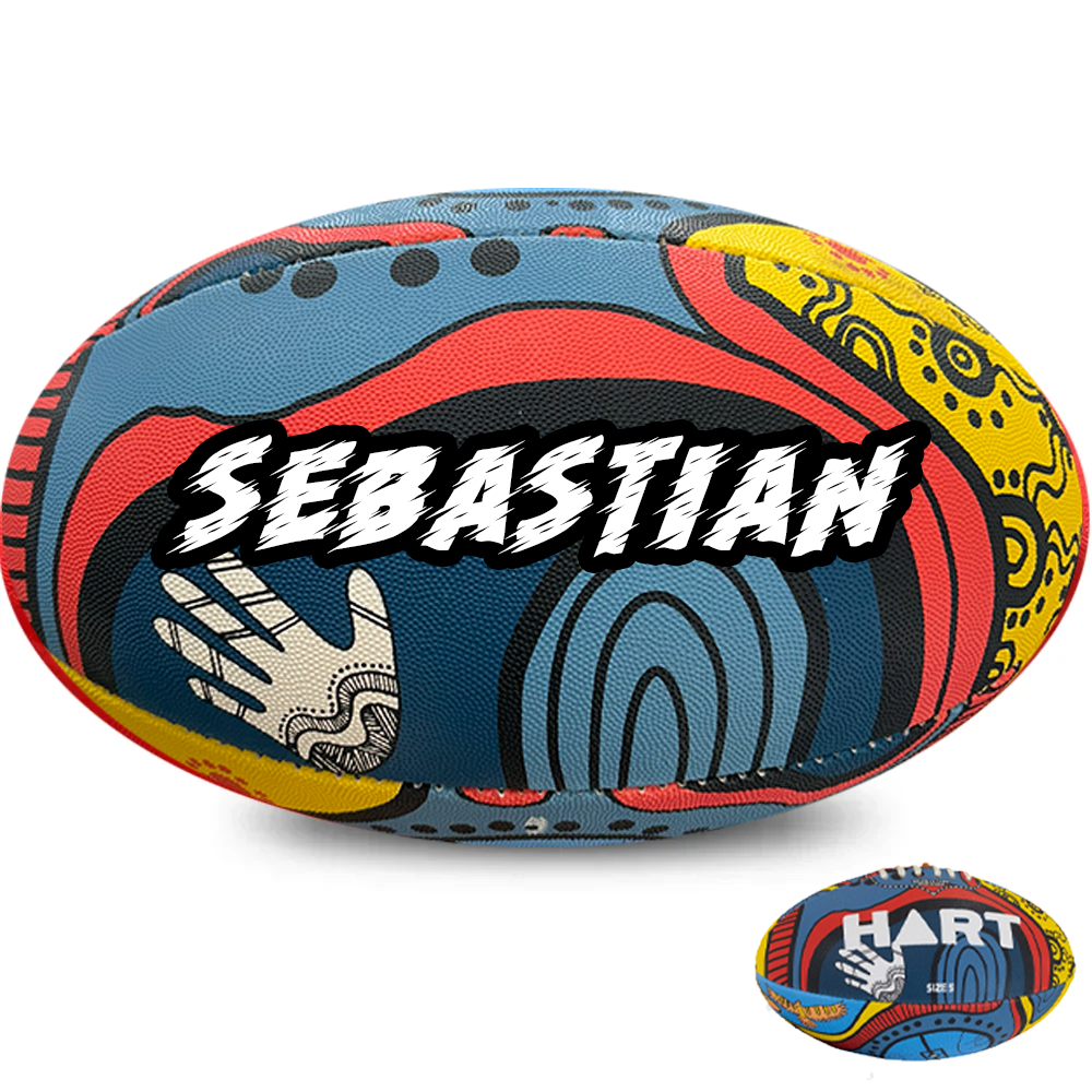 Personalised Hart AFL Indigenous Football (SIZE 5)