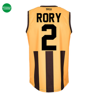 Load image into Gallery viewer, Personalised Hawthorn Hawks AFL Guernsey
