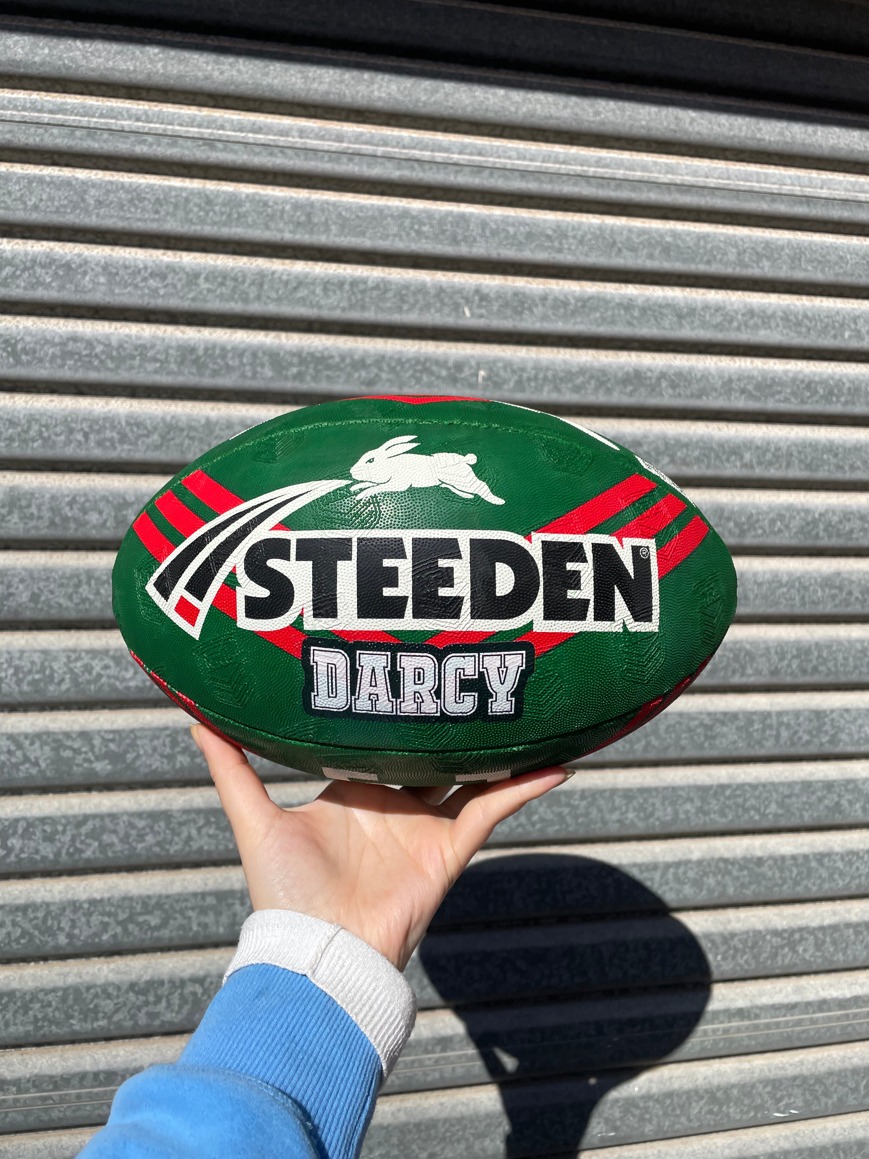 Personalised South Sydney Rabbitohs Official NRL Ball (size 5)