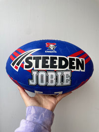 Load image into Gallery viewer, Personalised Newcastle Knights Official NRL Ball (Size 5)
