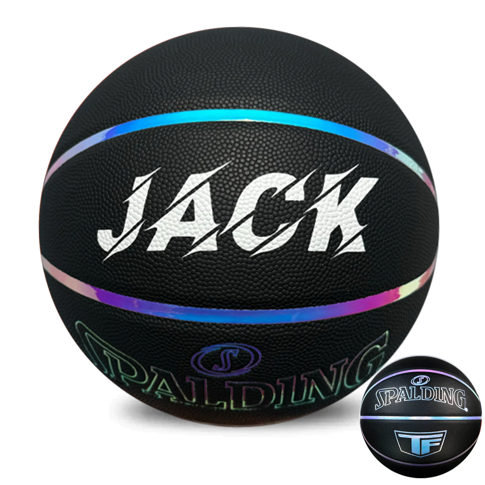 Personalised Spalding Irisedcent  Composite leather TF Basketball - (Size 6, 7)