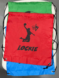 Load image into Gallery viewer, Personalised Basketball Drawstring Bag
