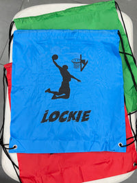 Load image into Gallery viewer, Personalised Basketball Drawstring Bag
