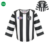 Load image into Gallery viewer, Personalised Collingwood Magpies AFL Toddler Guernsey
