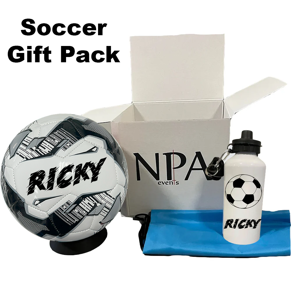 Personalised Mi-Ball Soccer Gift Pack (Size 5)