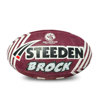Load image into Gallery viewer, Personalised Manly Sea Eagles Official NRL Ball (11inch mini ball)
