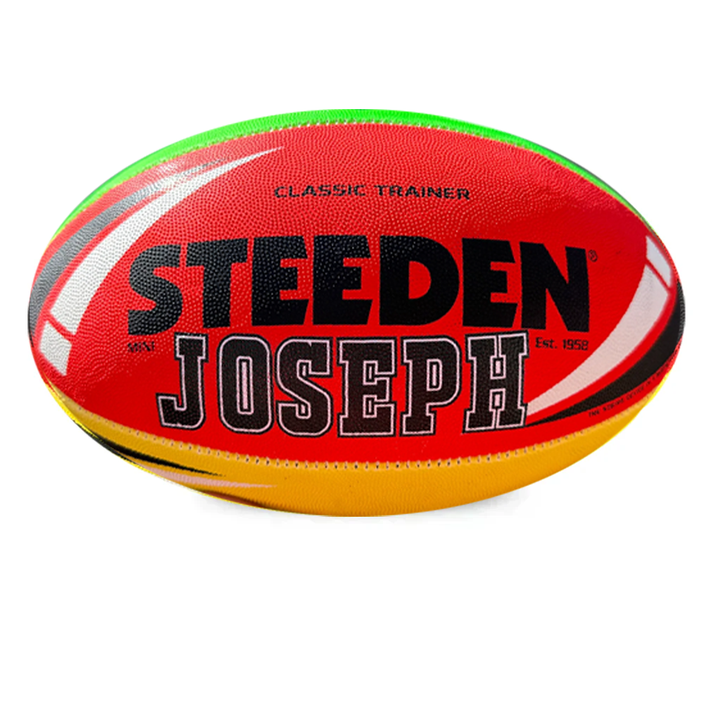 Personalised Multi Colour Steeden Rugby League Ball (Mini Size, Mod Size)