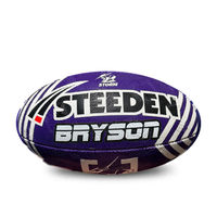 Load image into Gallery viewer, Personalised Melbourne Storm Official NRL Ball (11inch mini ball)
