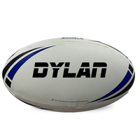 Load image into Gallery viewer, Personalised White/Blue Steeden Rugby League Balls (Mod Size)

