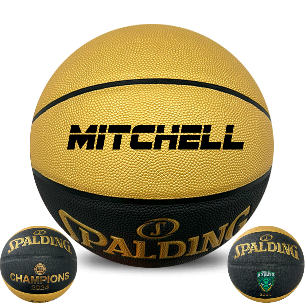 Personalised Spalding NBL Jack Jumpers 2024 Champions Composite Basketball (Size 7)