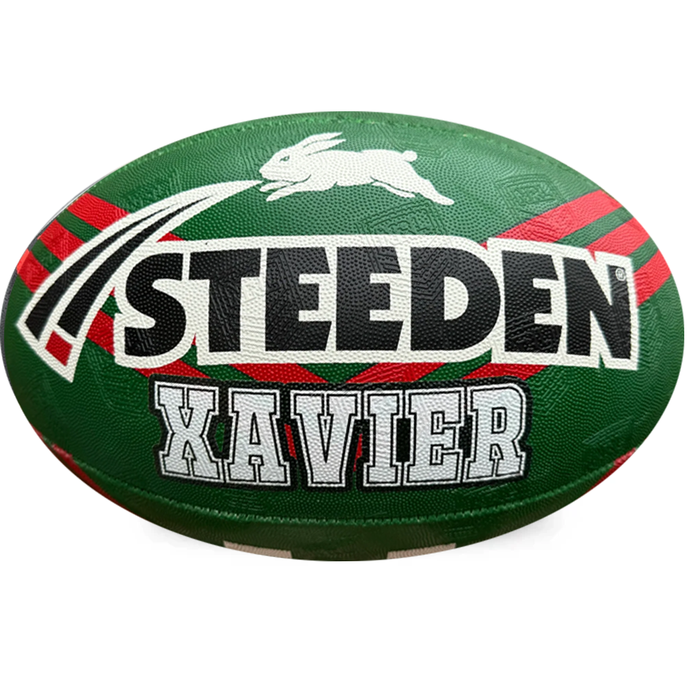thumbnail image 2 of South Sydney Rabbitohs NRL Steeden Rugby League Football – Size 5, Official Team Ball 2 of 4