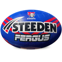 Load image into Gallery viewer, Personalised Newcastle Knights Official NRL Ball (Size 5)

