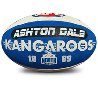 Load image into Gallery viewer, Personalised AFL Official North Melbourne Kangaroos Club Football (Size 5)

