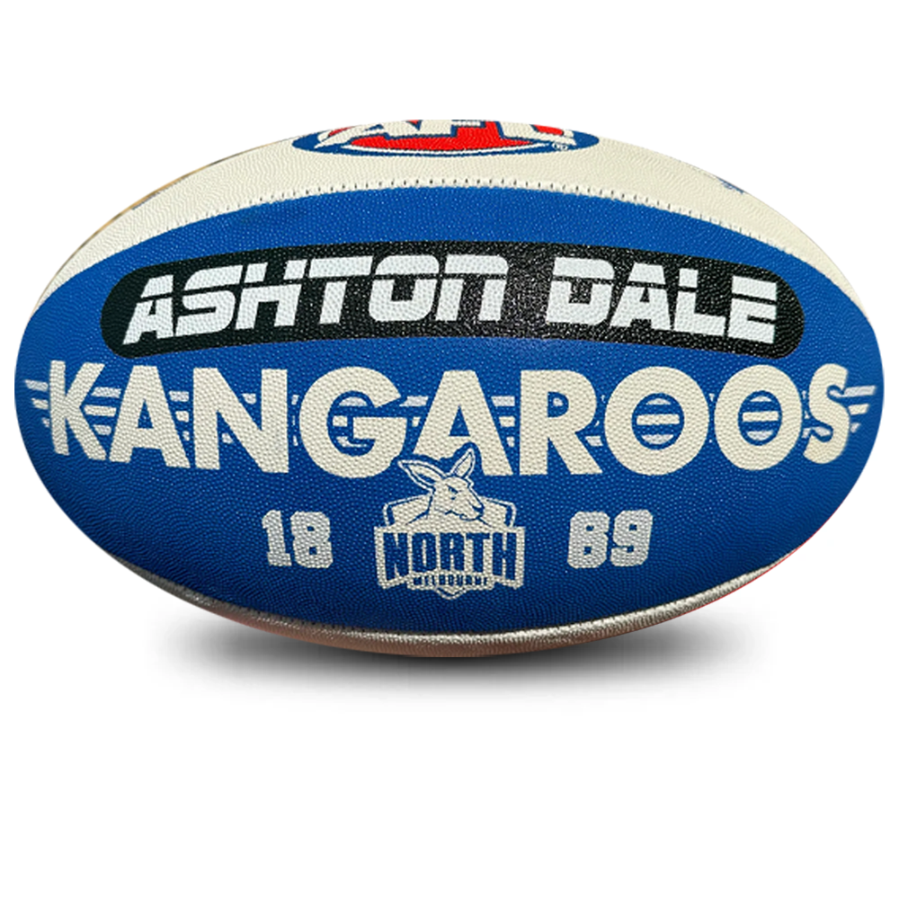 Personalised AFL Official North Melbourne Kangaroos Club Football (Size 5)
