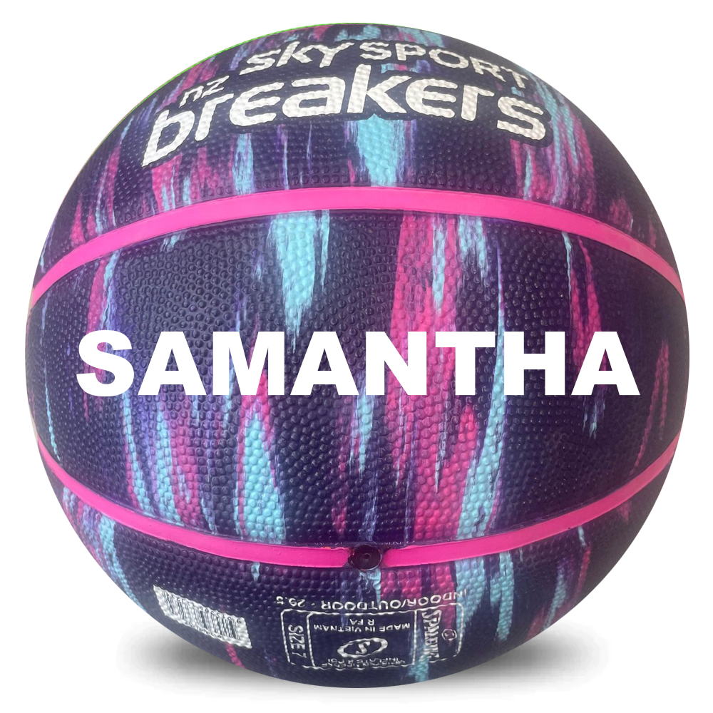 Personalised NBL Official NZ Breakers Team Basketball (Size 7)