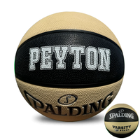 Load image into Gallery viewer, Personalised Spalding Rubber Black and Oatmeal Basketball TF-150 (Size 4)

