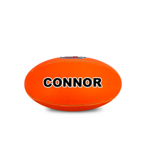 Load image into Gallery viewer, Personalised Sherrin AFL Orange Mini Football (Mini Size)
