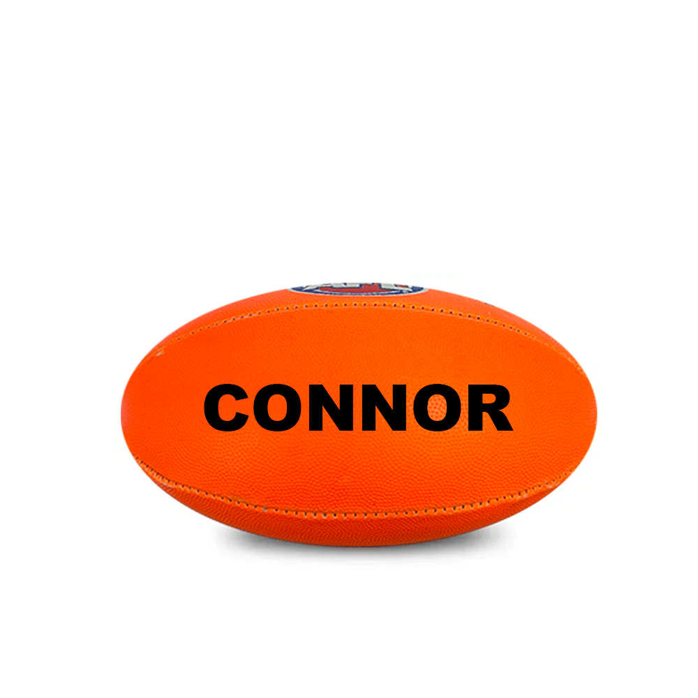 Personalised Sherrin AFL Orange Mini Football (Mini Size)