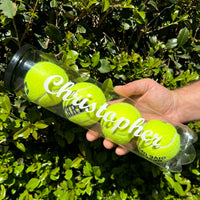 Load image into Gallery viewer, Personalised Tennis Balls with Custom Canister (4 Pack)

