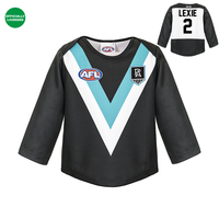 Load image into Gallery viewer, Personalised Port Adelaide Power AFL Toddler Guernsey
