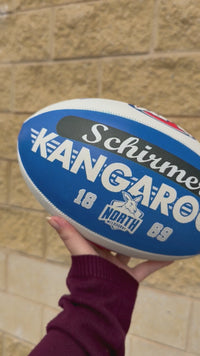 Load and play video in Gallery viewer, Personalised AFL Official North Melbourne Kangaroos Club Football (Size 5)
