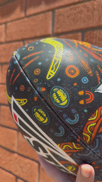 Load and play video in Gallery viewer, Personalised Indigenous All Stars 2025 Official NRL Ball (Size 5)

