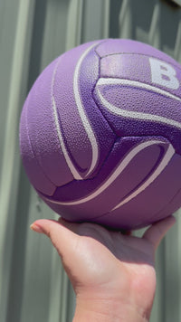 Load and play video in Gallery viewer, Personalised Mi-Ball Envision Purple Netball (SIZE 4, 5)
