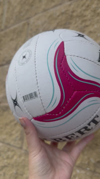 Load and play video in Gallery viewer, Personalised Gilbert 2025 Gripsure Match Netball (SIZE 5) - 7 Day Dispatch

