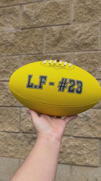 Load and play video in Gallery viewer, Personalised Mi-Ball AFL Football - Yellow (Size 5)
