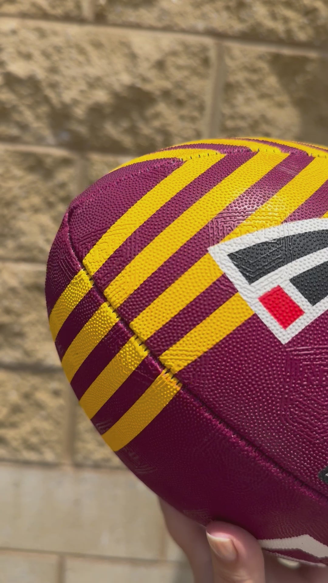 Personalised Brisbane Broncos Official NRL Ball (Size 5)